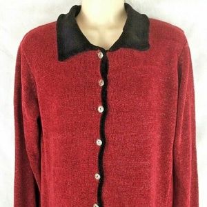 Chrisopher Banks Holiday Casual Sweater Cardigan